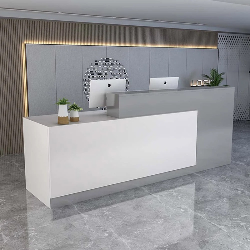 Quầy Lễ Tân Gỗ MDF Kiểu Dáng Hiện Đại - LT2