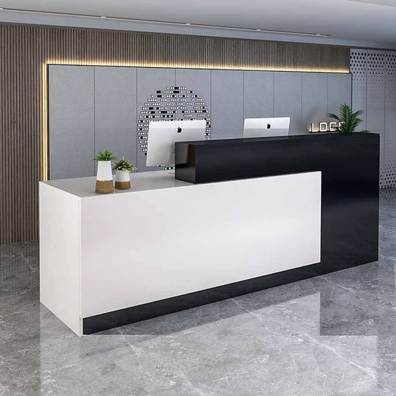 Quầy Lễ Tân Gỗ MDF Kiểu Dáng Hiện Đại - LT2