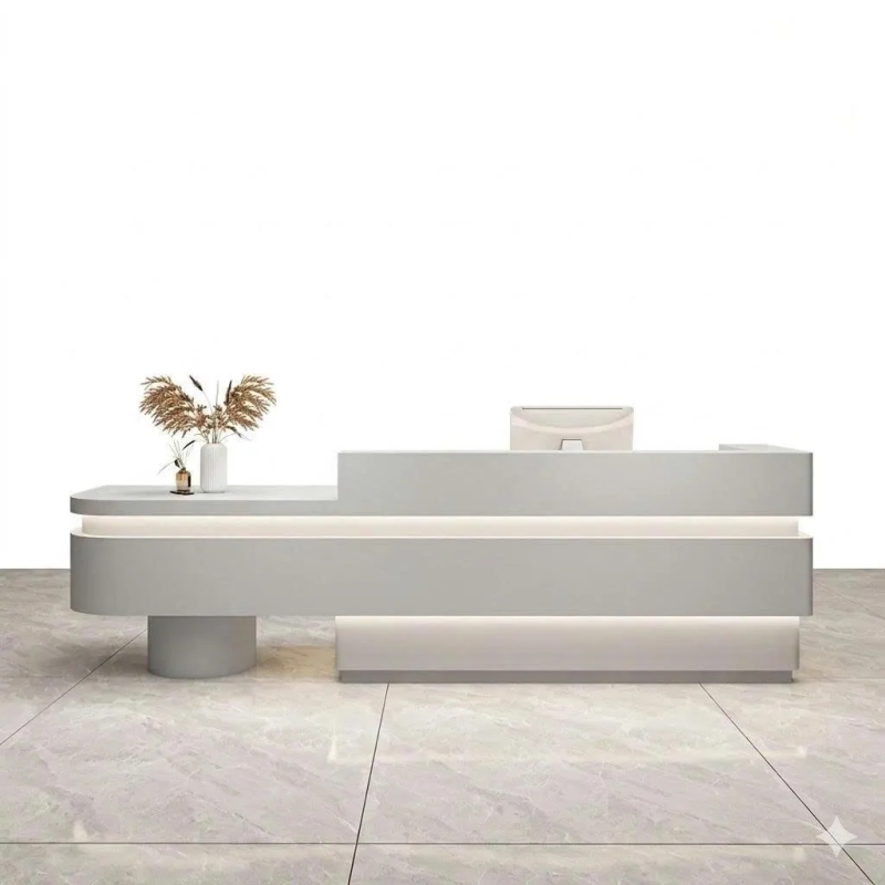 Quầy Lễ Tân Đón Khách Sang Trọng Hiện Đại - LT53