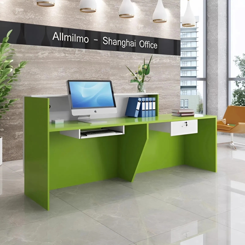 Quầy Lễ Tân Gỗ MDF Kiểu Dáng Hiện Đại - LT2