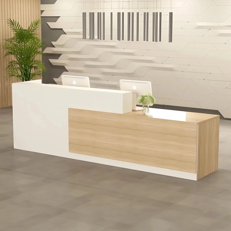 Quầy Lễ Tân Gỗ MDF Kiểu Dáng Hiện Đại - LT2