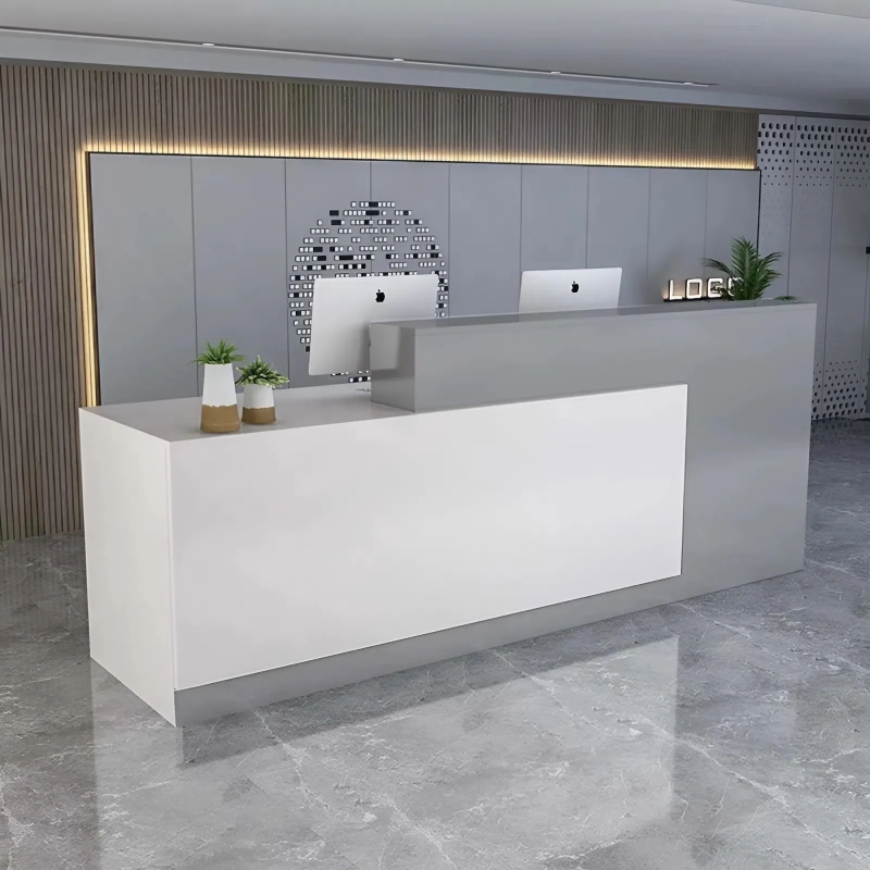 Quầy Lễ Tân Gỗ MDF Kiểu Dáng Hiện Đại - LT2