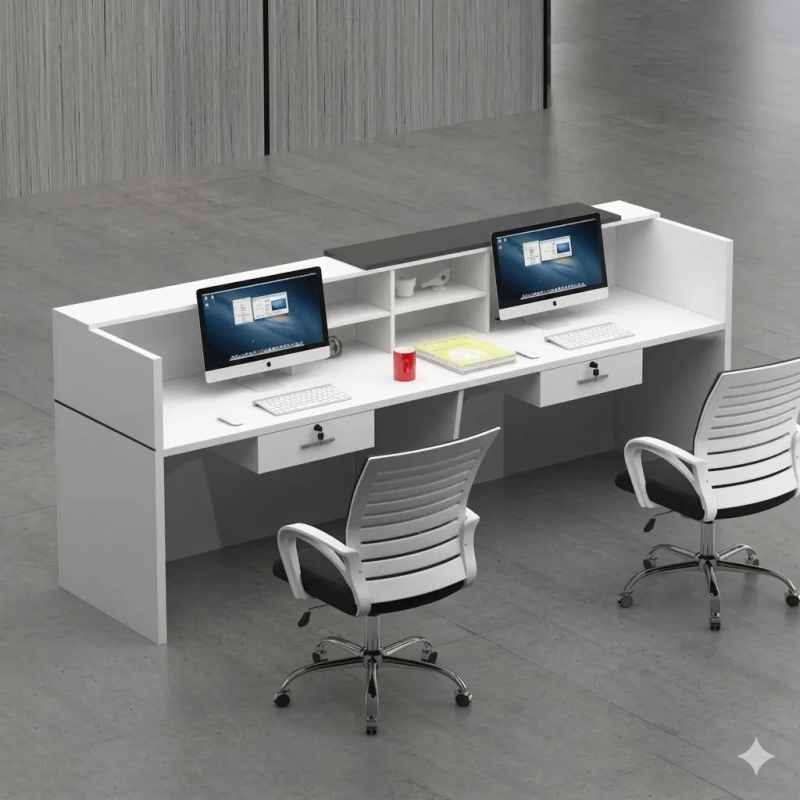 Quầy Lễ Tân Phong Cách Tối Giản Sang Trọng - LT17
