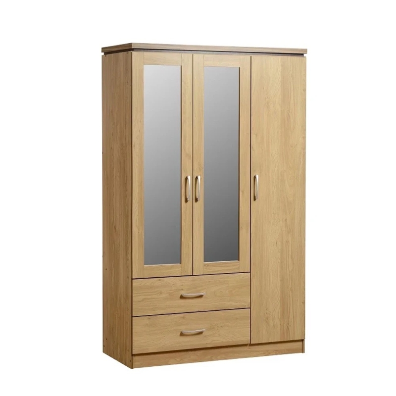 Tủ Quần Áo Bằng Gỗ Công Nghiệp Cánh Gương - TQA3