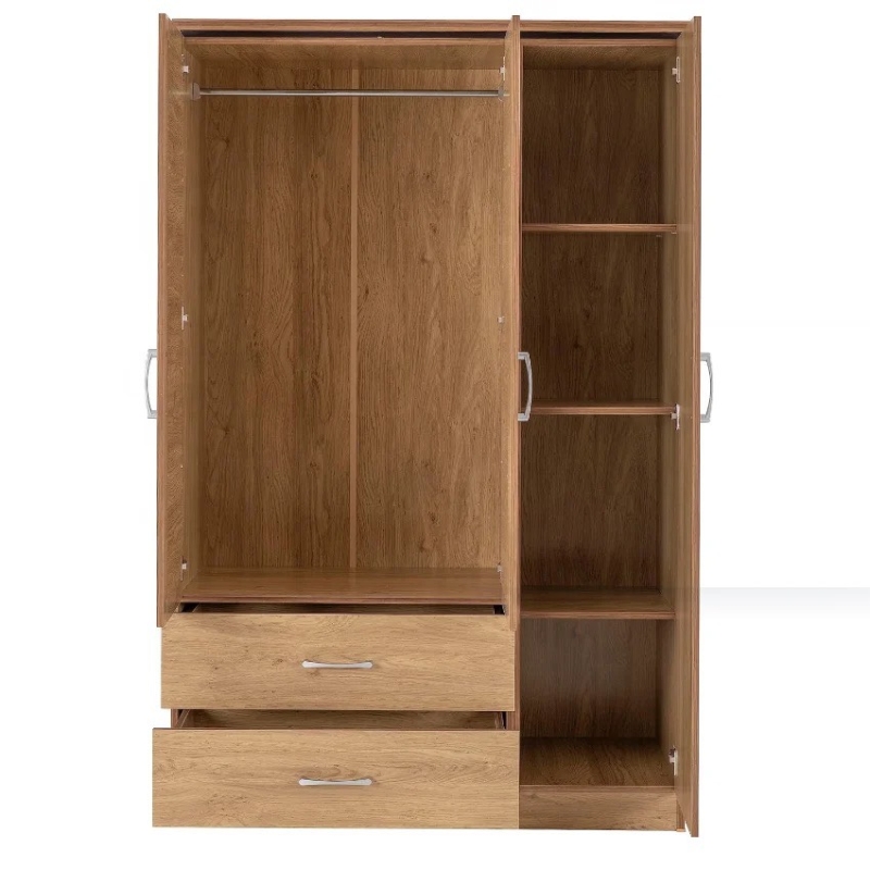 Tủ Quần Áo Bằng Gỗ Công Nghiệp Cánh Gương - TQA3