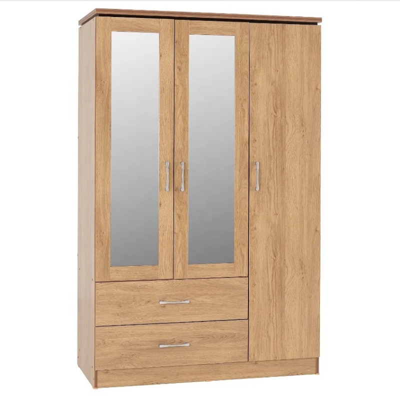Tủ Quần Áo Bằng Gỗ Công Nghiệp Cánh Gương - TQA3