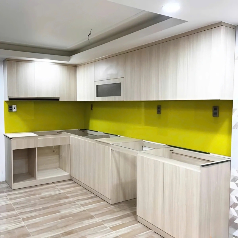 Tủ Bếp Chữ L Hiện Đại Tối Ưu Không Gian Nhà Bếp - TB39