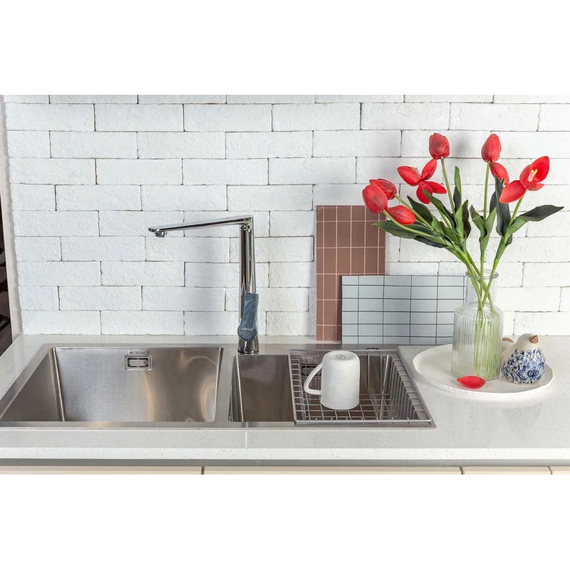 Tủ Bếp Chữ L Thiết Kế Sang Trọng Tối Giản - TB26