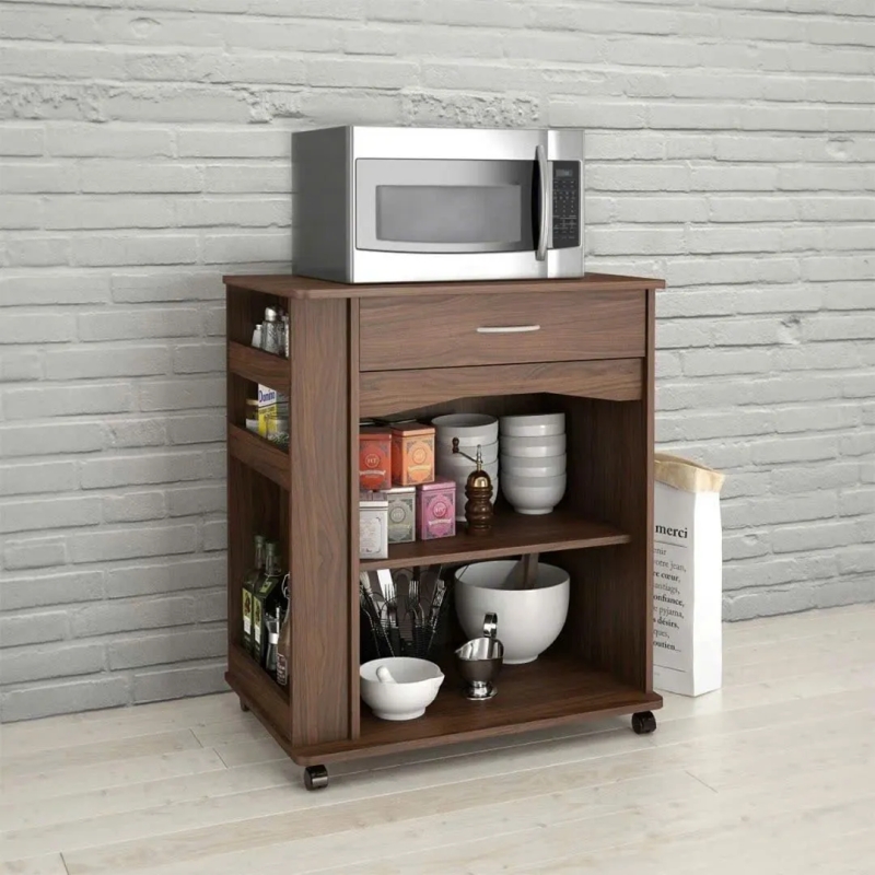 Tủ Bếp Gỗ Mini Có Ngăn Kéo Và Bánh Xe - TB42