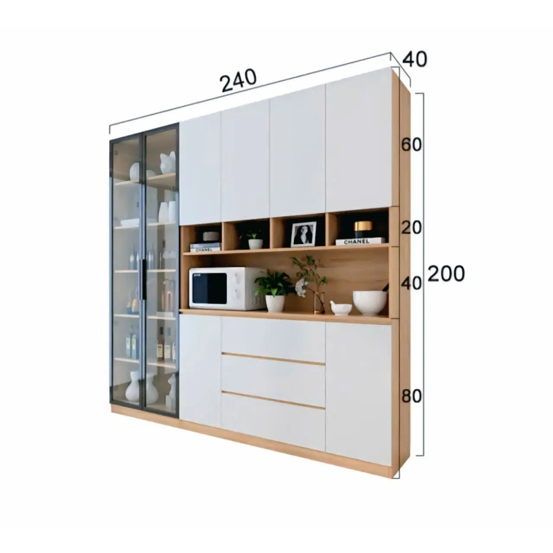 Tủ Bếp Gỗ Thiết Kế Thông Minh Sang Trọng - TB47