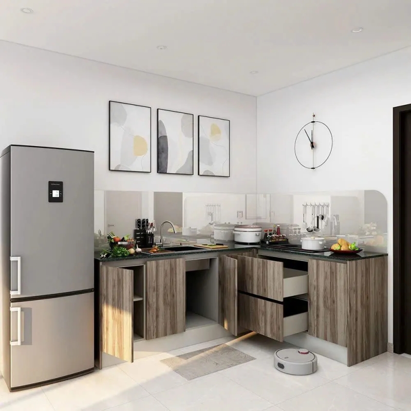 Tủ Bếp Góc L Hiện Đại Cho Căn Hộ NHỏ - TB25