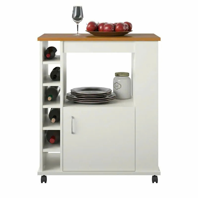 Tủ Bếp Mini Gỗ Đa Năng Có Bánh Xe - TB41