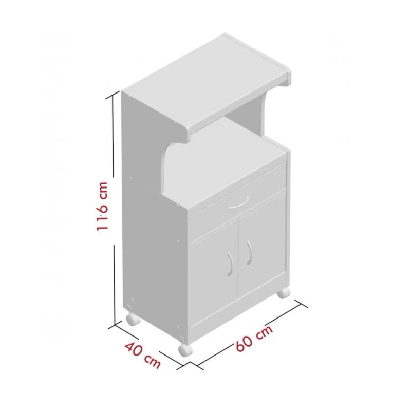 Tủ Bếp Mini Gỗ Nhỏ Gọn Có Cửa Và Kệ - TB44