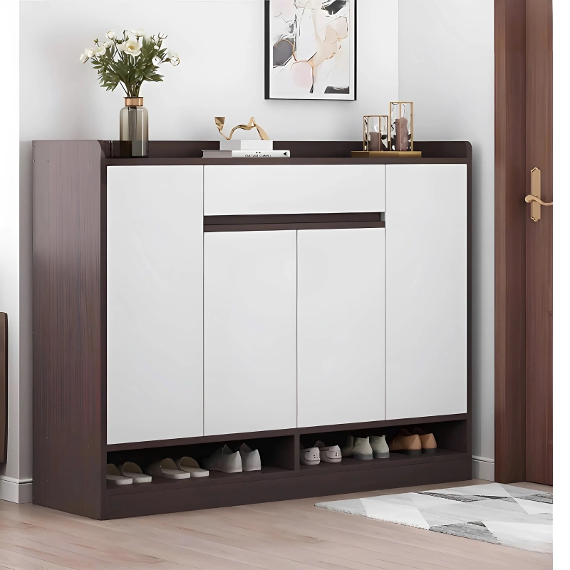 Tủ Giày Dép 4 Cánh Gỗ MDF Phong Cách Mới - KGD23