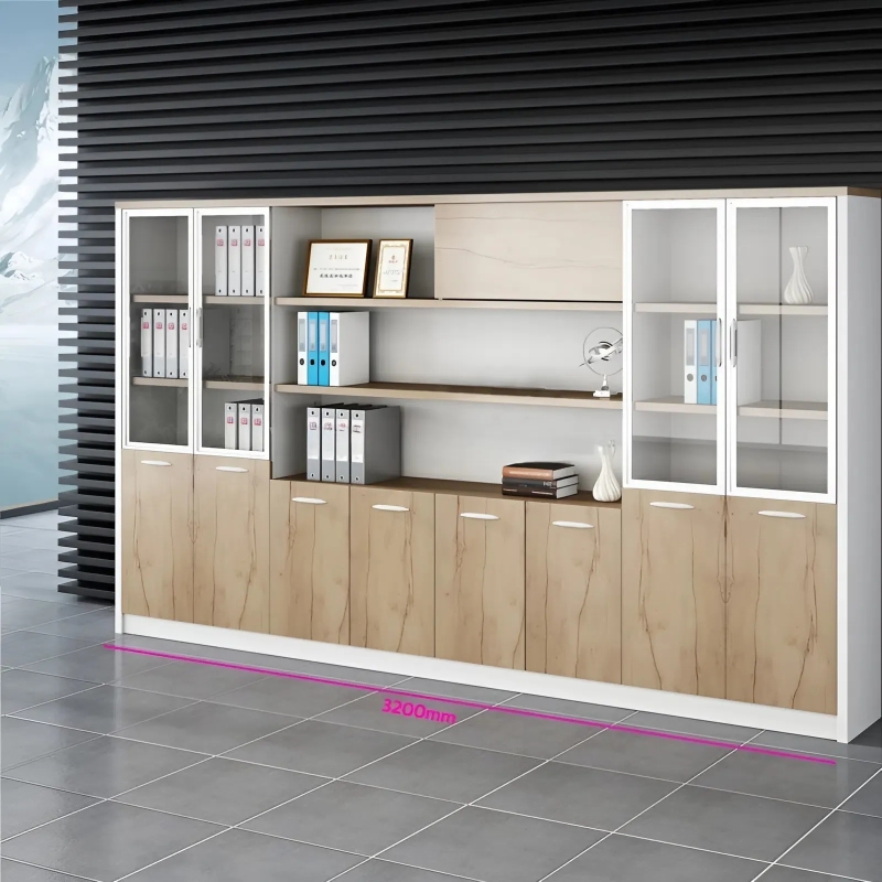Tủ Hồ Sơ 2m4 Symmetry Glass Thiết Kế Đa Công Năng - THS380
