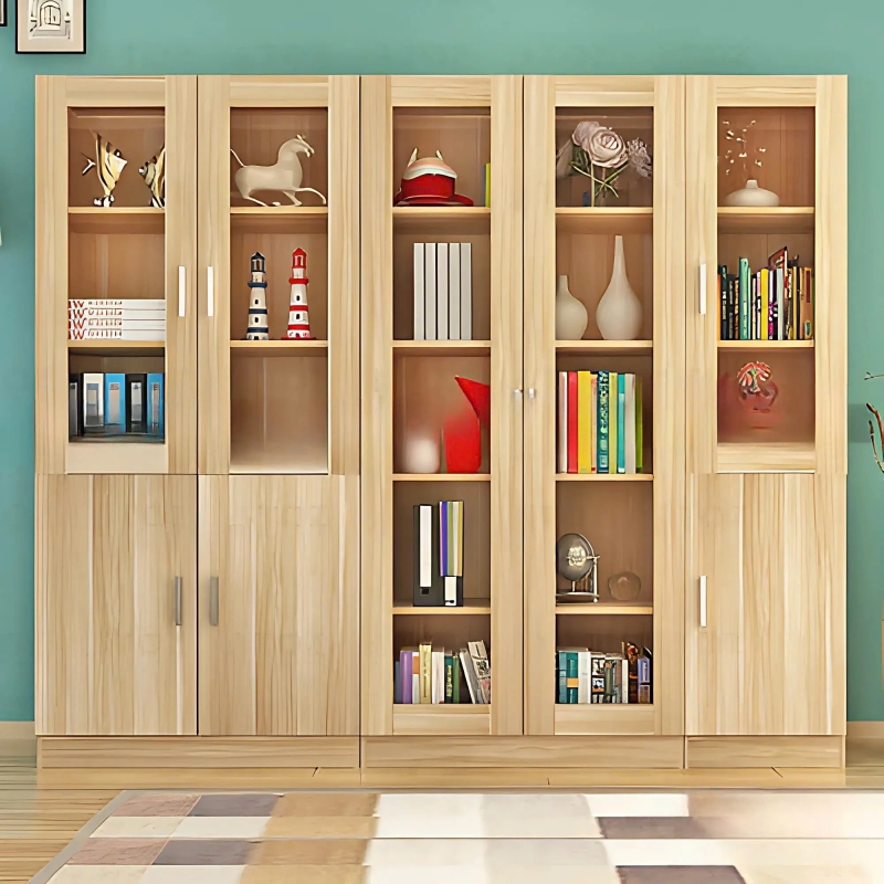 Tủ Tài Liệu Gỗ Giám Đốc 5 Cánh Tiện Lợi - THS301