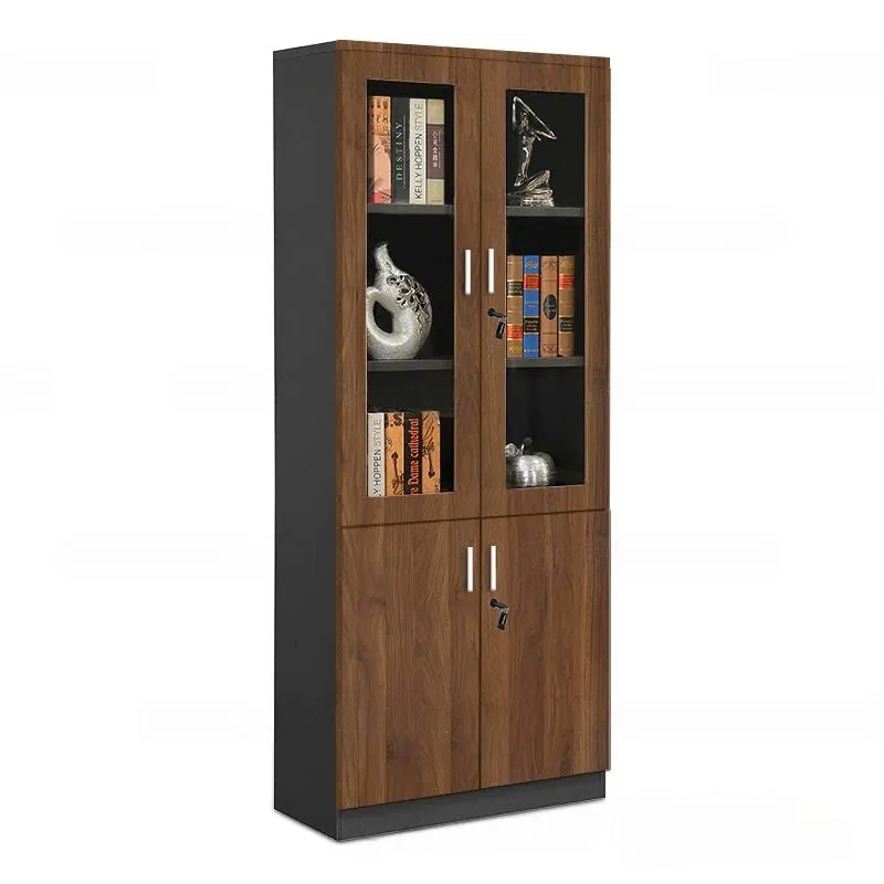 Tủ Hồ Sơ Gỗ 2 Cánh Kính Sang Trọng - THS310