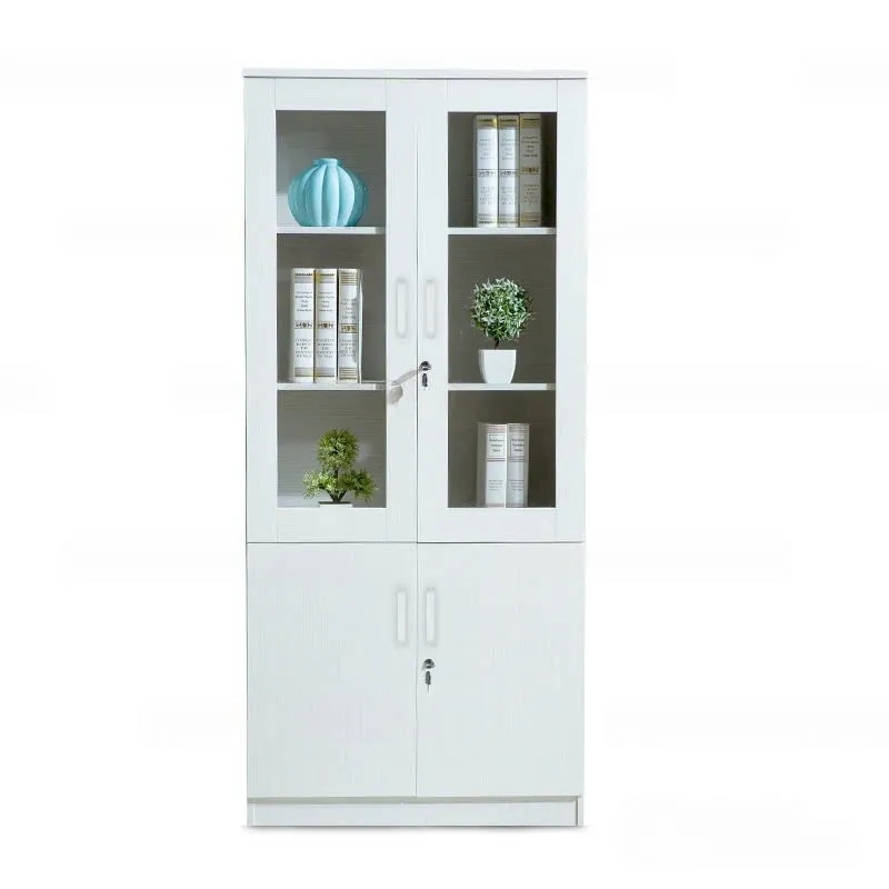 Tủ Hồ Sơ Gỗ 2 Cánh Kính Sang Trọng - THS310