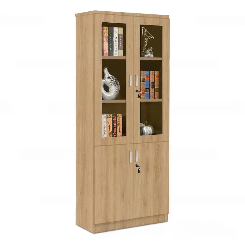 Tủ Hồ Sơ Gỗ 2 Cánh Kính Sang Trọng - THS310