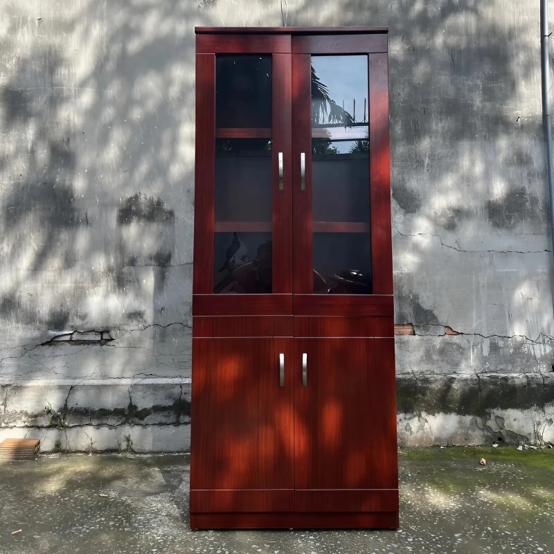 Tủ Hồ Sơ Gỗ 2 Cánh Sơn PU Hiện Đại - THS76