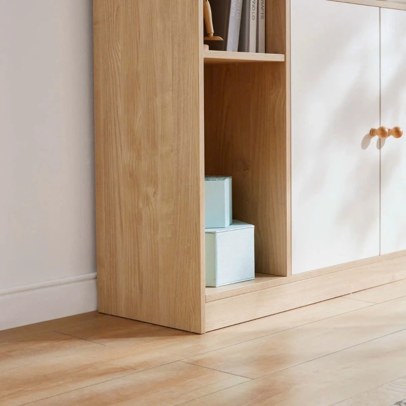 Tủ Hồ Sơ Gỗ Trang Trí Kết Hợp Tủ Đựng - THS315