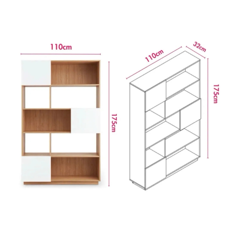Tủ Hồ Sơ Trang Trí Nhiều Ngăn Tiện Lợi - THS316