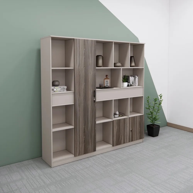 Tủ Hồ Sơ Văn Phòng Phối Màu Hiện Đại Đa Ô - THS398