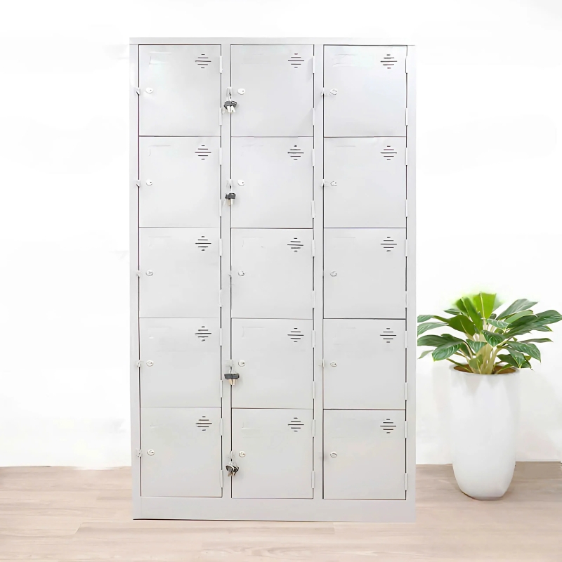 Tủ Locker Sắt Sơn Tĩnh Điện 15 Ngăn Giá Tốt  - TLK37