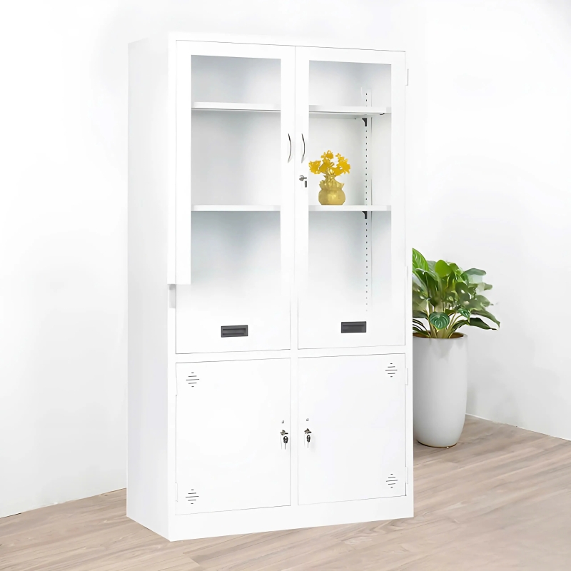 Tủ Locker 2 Cánh Kéo Trong Suốt Màu Trắng - TLK51