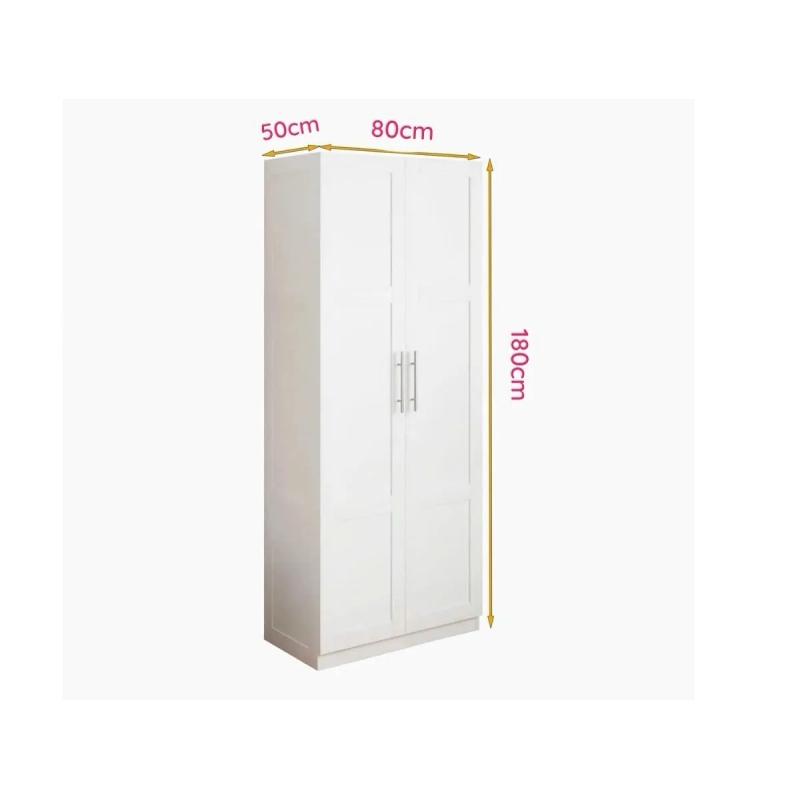 Tủ Quần Áo 2 Cánh Cao Cấp Tối Giản - TQA34