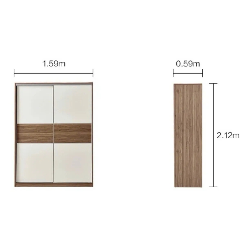 Tủ Quần Áo Cửa Trượt 2 Cánh Sang Trọng - TQA30