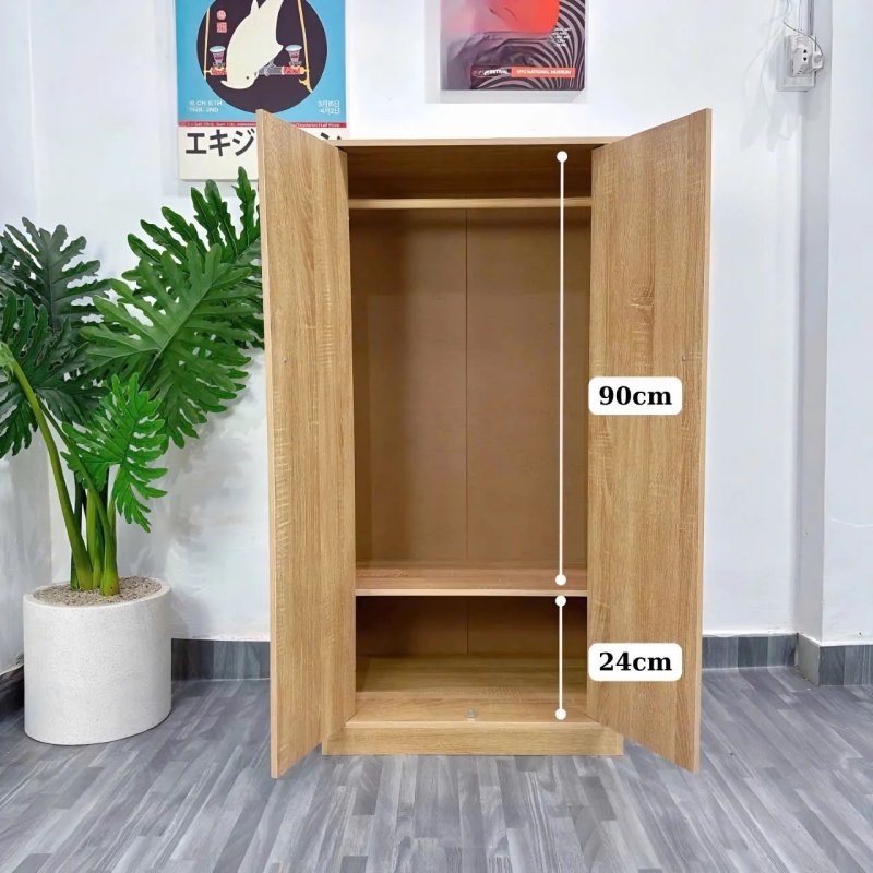 Tủ Quần Áo Đơn Giản Tiện Lợi Cho Phòng Ngủ Nhỏ - TQA21