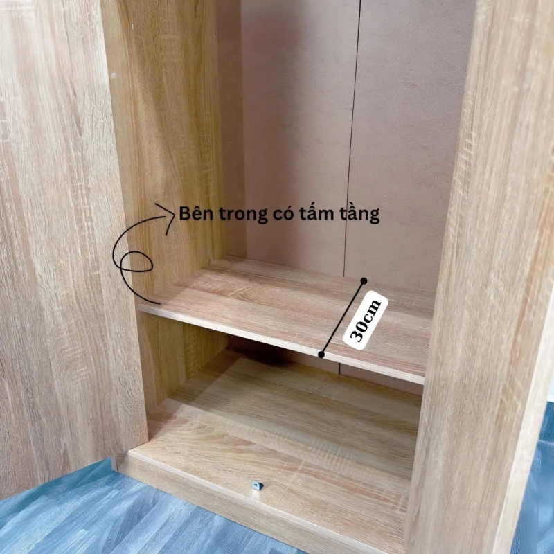 Tủ Quần Áo Đơn Giản Tiện Lợi Cho Phòng Ngủ Nhỏ - TQA21