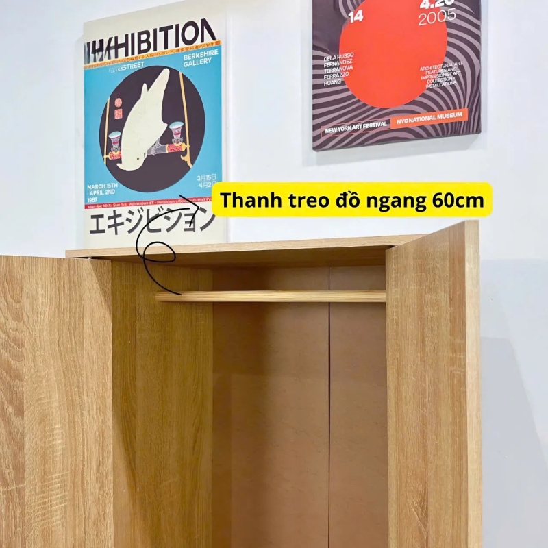 Tủ Quần Áo Đơn Giản Tiện Lợi Cho Phòng Ngủ Nhỏ - TQA21
