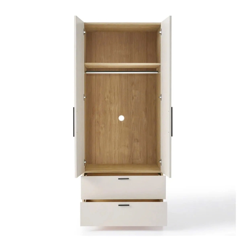 Tủ Quần Áo Gỗ 2 Cánh Và 2 Ngăn Kéo Sang Trọng - TQA28
