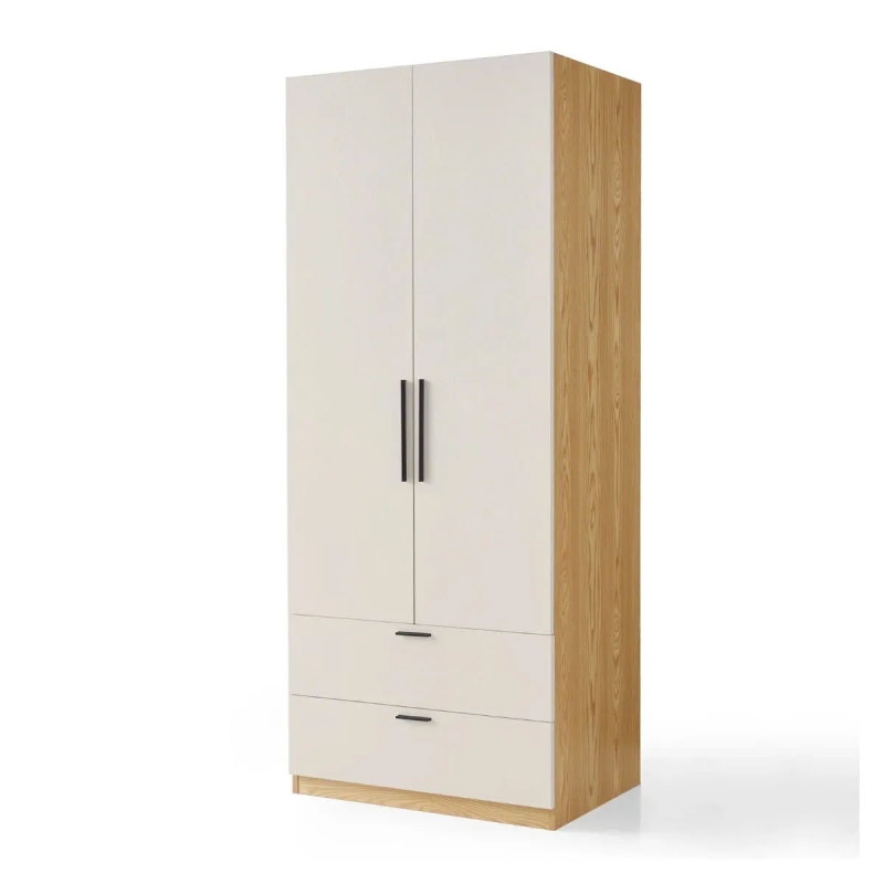 Tủ Quần Áo Gỗ 2 Cánh Và 2 Ngăn Kéo Sang Trọng - TQA28