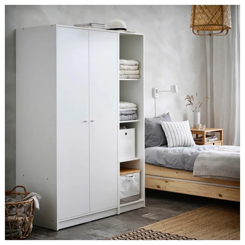 Tủ Quần Áo Gỗ 2 Cánh Gọn Gàng - TQA22