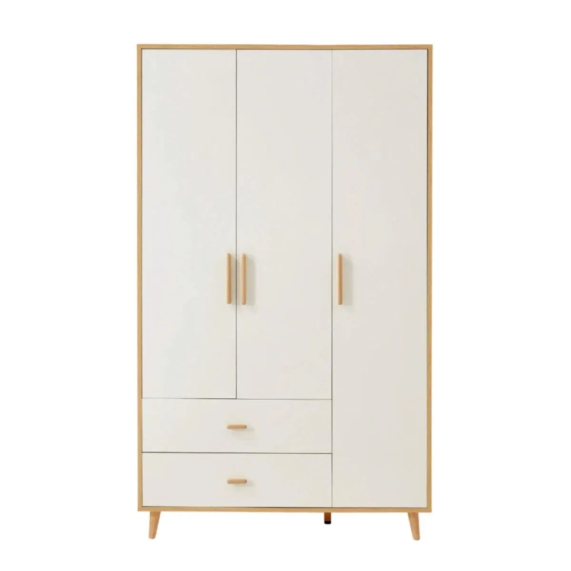 Tủ Quần Áo Gỗ 3 Cánh 2 Ngăn Kéo Tiện Lợi - TQA27