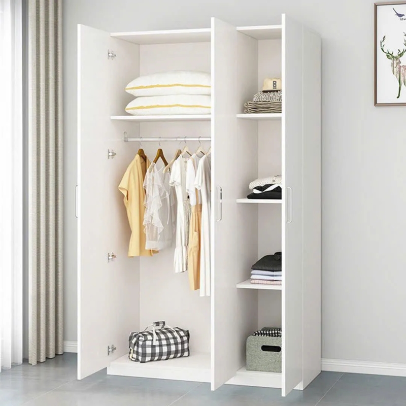 Tủ Quần Áo Gỗ 3 Cánh Có Tay Nắm Hiện Đại - TQA41
