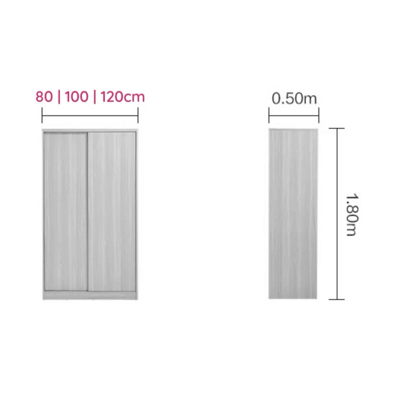 Tủ Quần Áo Gỗ Cửa Lùa Tiết Kiệm Diện Tích - TQA29