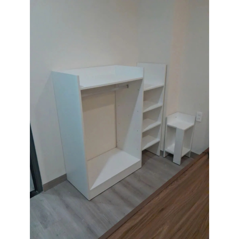 Tủ Quần Áo Gỗ Treo Đồ Có Ngăn Kệ Tiện Dụng - TQA35
