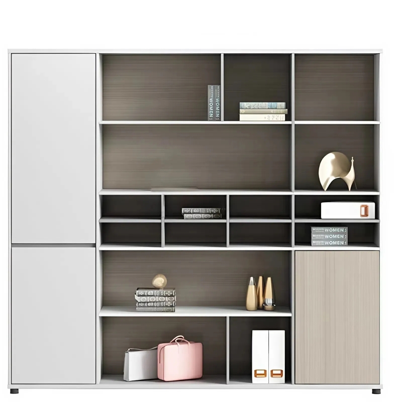 Tủ Tài Liệu Hiện Đại Thiết Kế Ngăn Kệ Hở Phân Tầng Bất Đối Xứng - THS337
