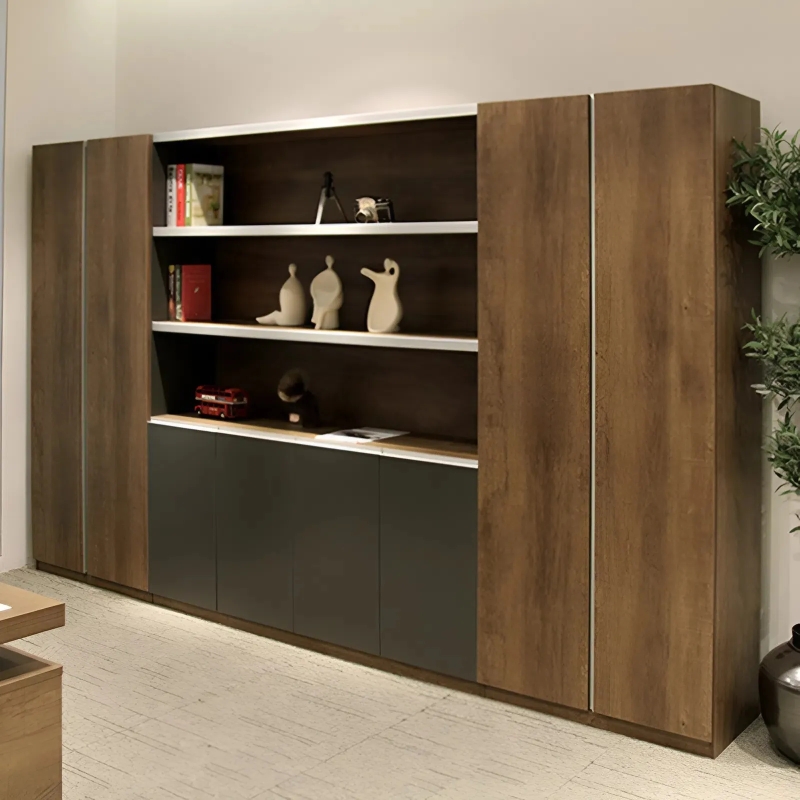 Tủ Tài Liệu Modern Simple, Hệ Kệ Zic-Zac Sang Trọng - THS384