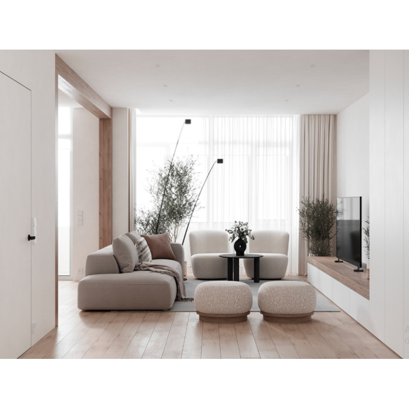 Ghế Sofa Băng Vải Xám Thanh Lịch - SF29