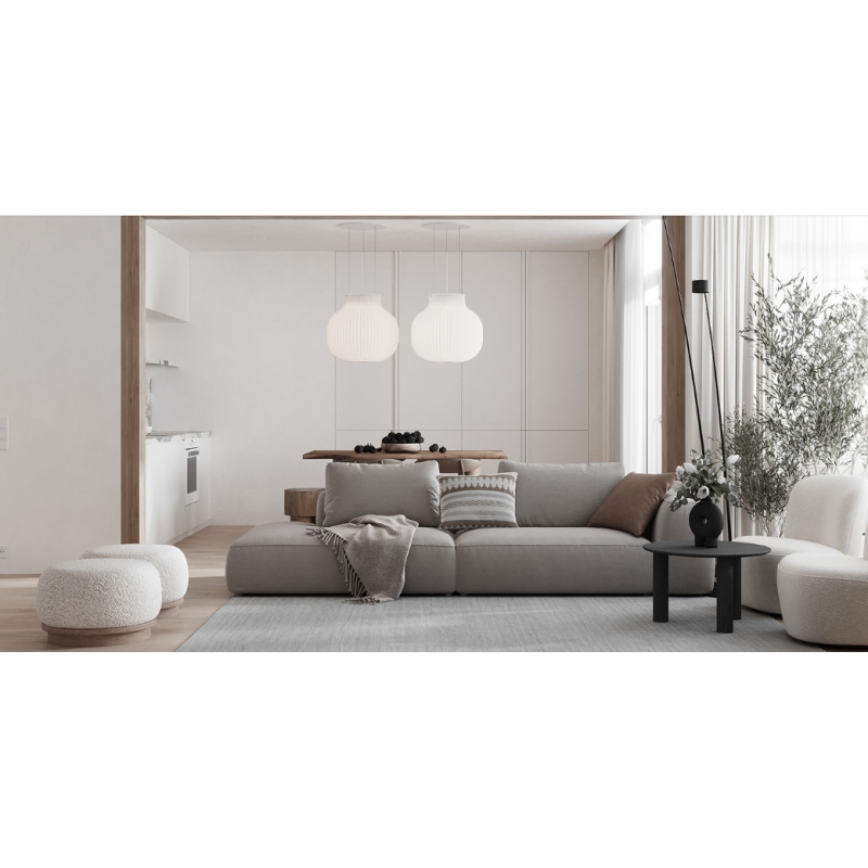 Ghế Sofa Băng Vải Xám Thanh Lịch - SF29
