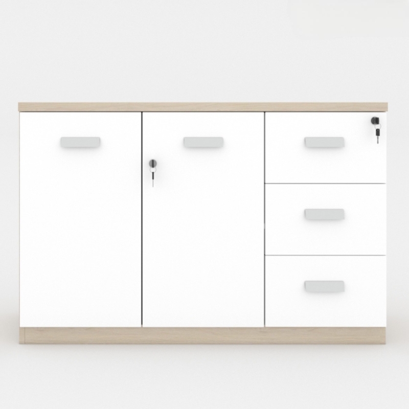 Tủ Gỗ Tài Liệu Thấp 2 Cánh 3 Ngăn - THS132