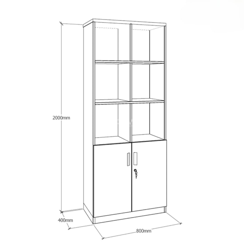Tủ Tài Liệu Hồ Sơ Giám Đốc Gỗ - THS17