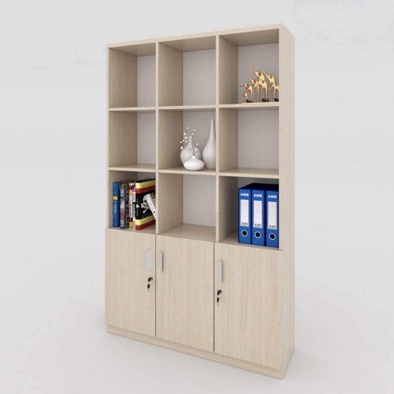 Tủ Hồ Sơ Gỗ Nhiều Kệ Trang Trí - THS87