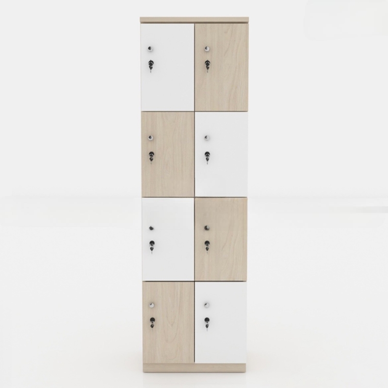 Tủ Locker 8 Cánh Màu Kẻ Caro - TLK19