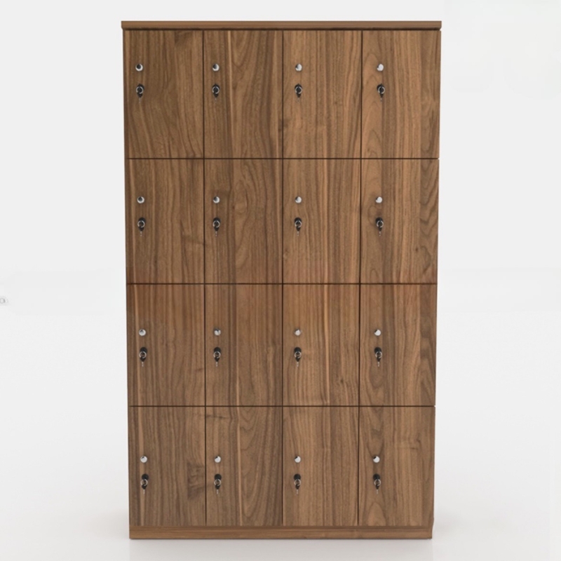 Tủ Locker Gỗ MDF 16 Cánh 4 Khoang - TLK24